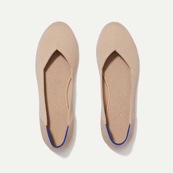 Rothy’s The Flat Original Style in Peachy Pink Round Toe Slide on Shoes - Picture 1 of 7